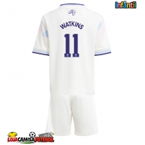 Camisa de Futebol Aston Villa Ollie Watkins #11 Equipamento Alternativo Infantil 2025-26 Manga Curta (+ Calças curtas)